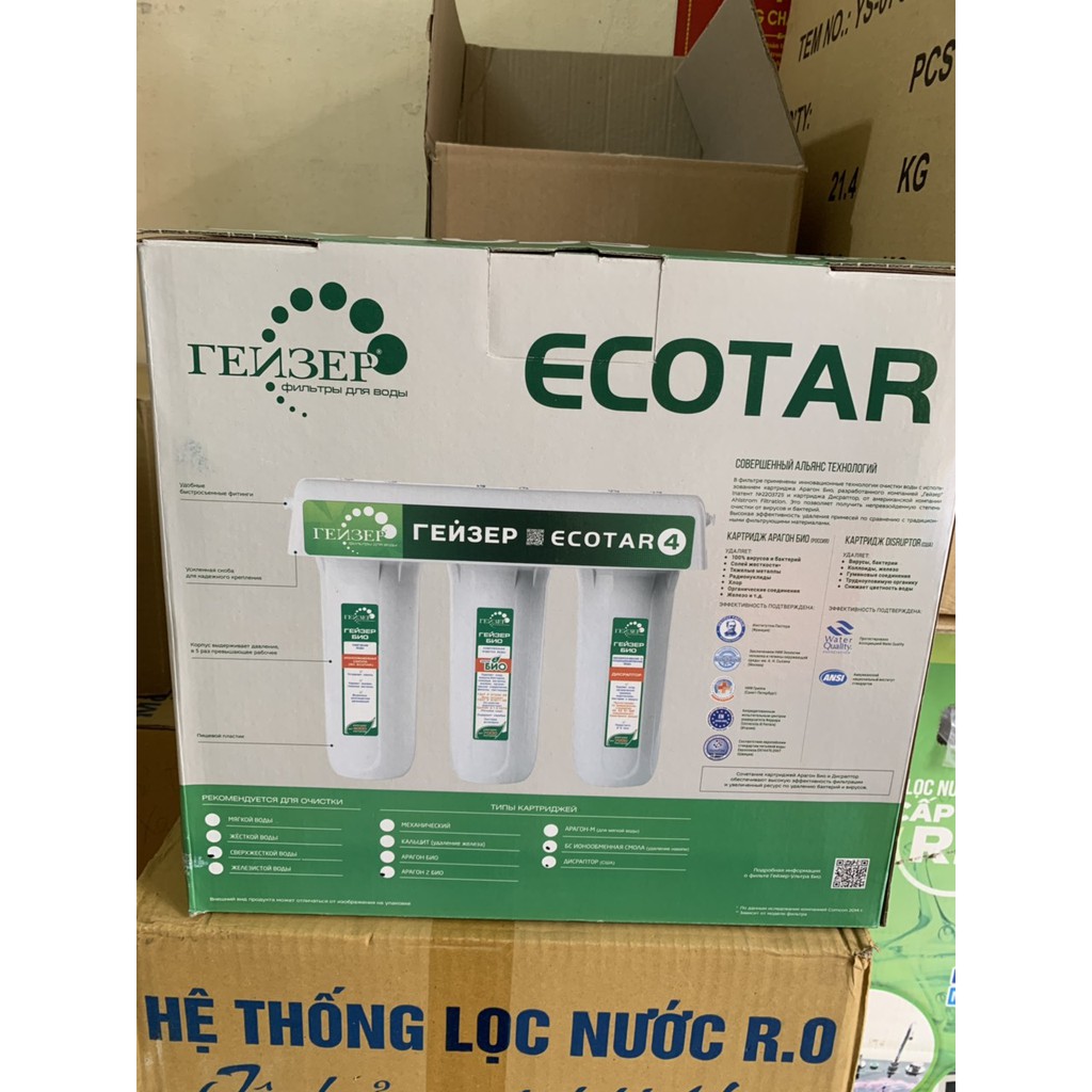 Máy Lọc Nước Geyser Ecota 4 ☑️ Máy Lọc Nước Geyser ☑️ Máy Lọc Không Dùng Điện