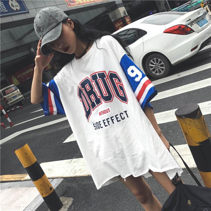 FREESHIP ĐƠN 99K_ Áo Thun Tay Ngắn In Chữ Đơn Giản Phong Cách Harajuku
