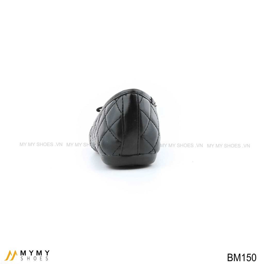 BM150 Giầy bệt da lì trần chỉ nơ chuông | BigBuy360 - bigbuy360.vn