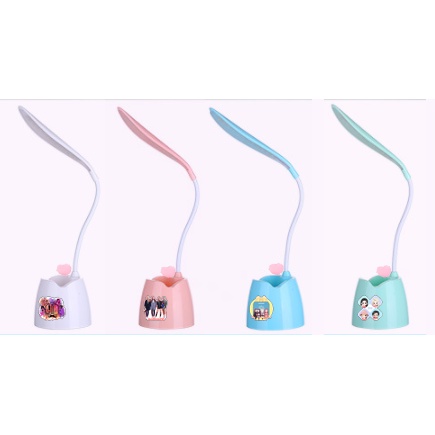 Đèn Bàn Led GOT7 MAMAMOO ITZY RED VELVET DBL37 kèm ống cắm bút (có thể đỡ điện thoại )