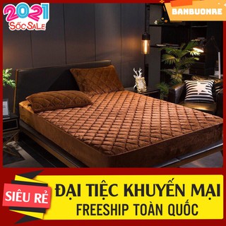 BỘ GA GỐI TRẦN BÔNG MUJI CAO CẤP(MÀU NÂU DA BÒ)