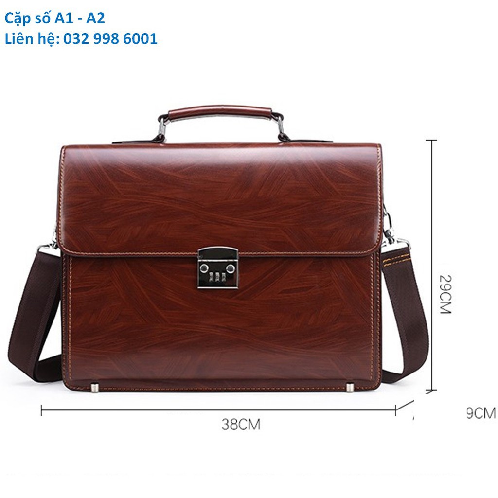 Túi đựng laptop tài liệu , cặp da nam sang trọng nâu sáng A2 [ĐƯỢC XEM HÀNG TRƯỚC KHI THANH TOÁN] | BigBuy360 - bigbuy360.vn