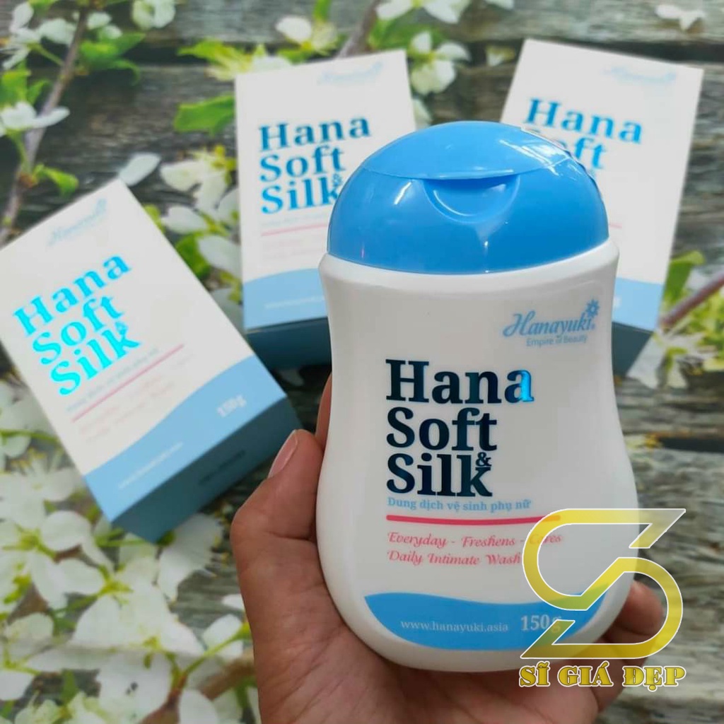 [Chính hãng-Mẫu mới] Dung dịch vệ sinh Hanayuki-Hana VB Soft Silk 150g-Diệt khuẩn sạch nhờn cho nam và nữ