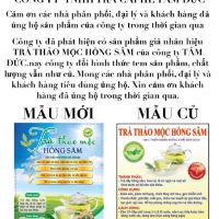 COMBO 5 GÓI TRÀ THẢO MỘC HỒNG SÂM 450GR