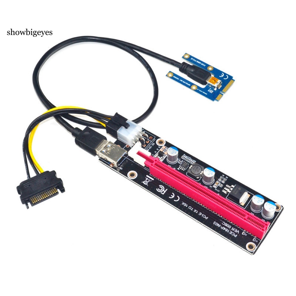 Card Đồ Họa Mini Pci-E X16 + 60 Dây Cáp Usb Cho Laptop