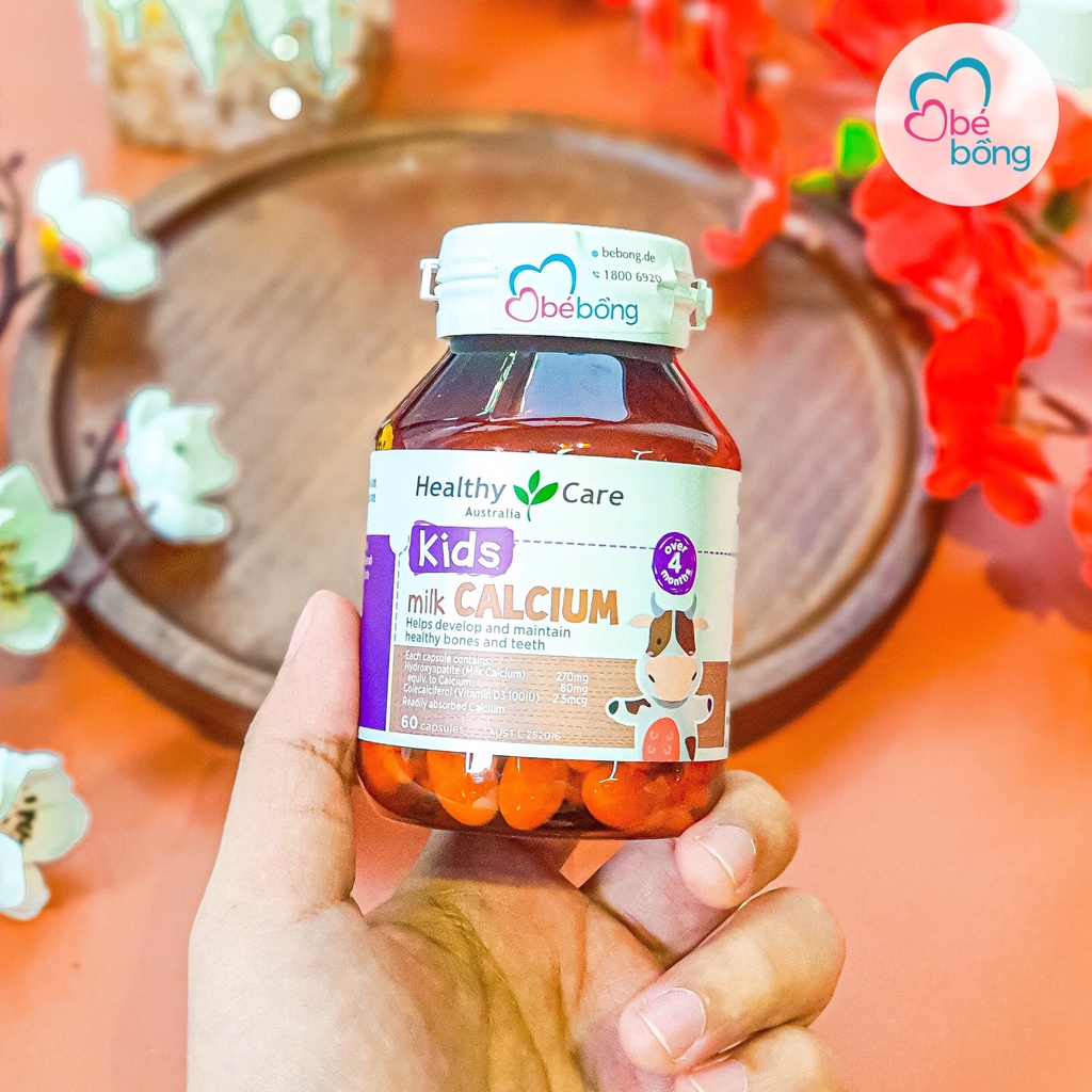 Canxi sữa Healthy Care Úc 60 viên