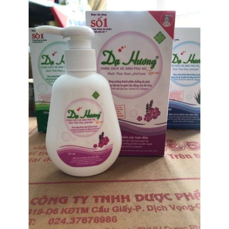 Dung dịch vệ sinh phụ nữ DẠ HƯƠNG chai vòi 120ml