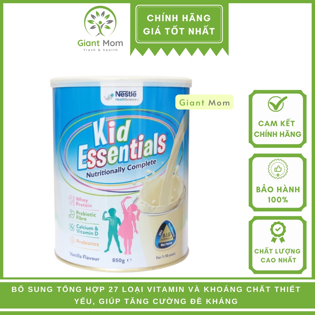 Sữa Kid Essentials Úc Giant Mom - Sữa Kid Essentiasl 850g Mẫu Mới