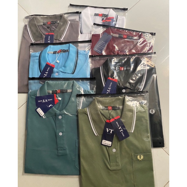 Áo thun polo nam trung niên vải xịn tặng bố có túi form rộng rãi cho người lớn tuổi có big size đại áo CHIZ