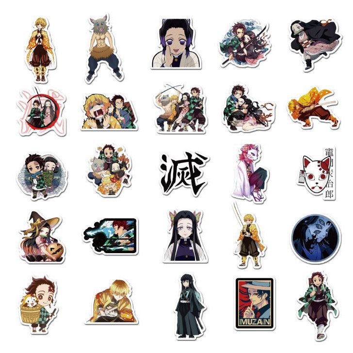 Sticker Anime Devil Nhật Bản nhựa PVC không thấm nước, dán nón bảo hiểm, laptop, điện thoại, Vali, xe, Cực COOL #42