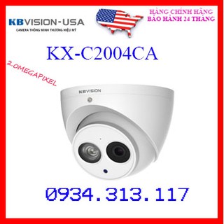 Camera hdcvi hồng ngoại 2.0 megapixel kbvision kx-c2004ca