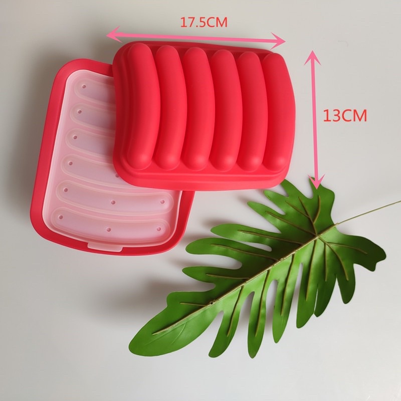 khuôn làm xúc xích cho bé bằng silicon chịu nhiệt