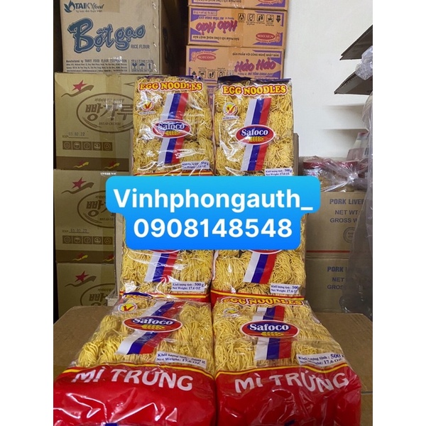 Mì trứng safoco sợi nhỏ 500gr