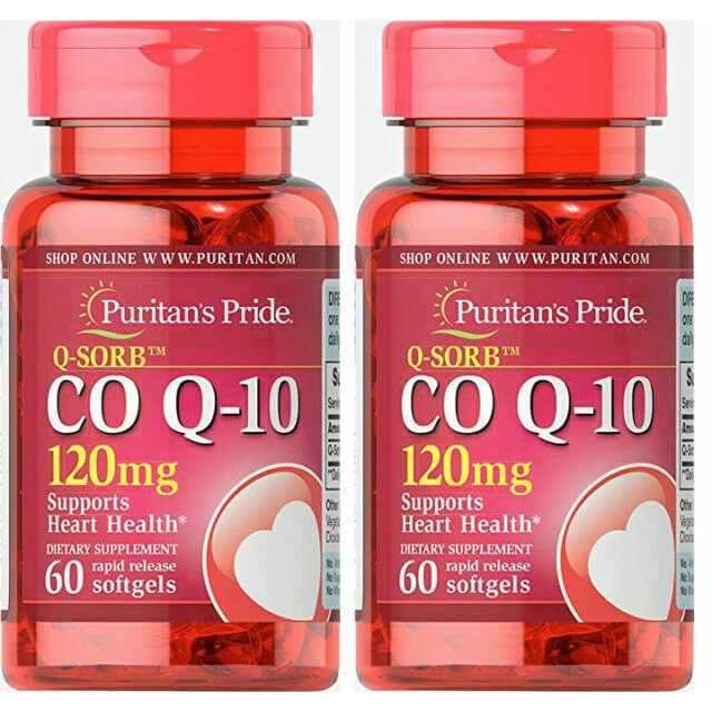 Viên uống tim mạch, bổ tim, giảm cholesterol Puritans pride coQ10 120mg 60 - 120 viên | BigBuy360 - bigbuy360.vn