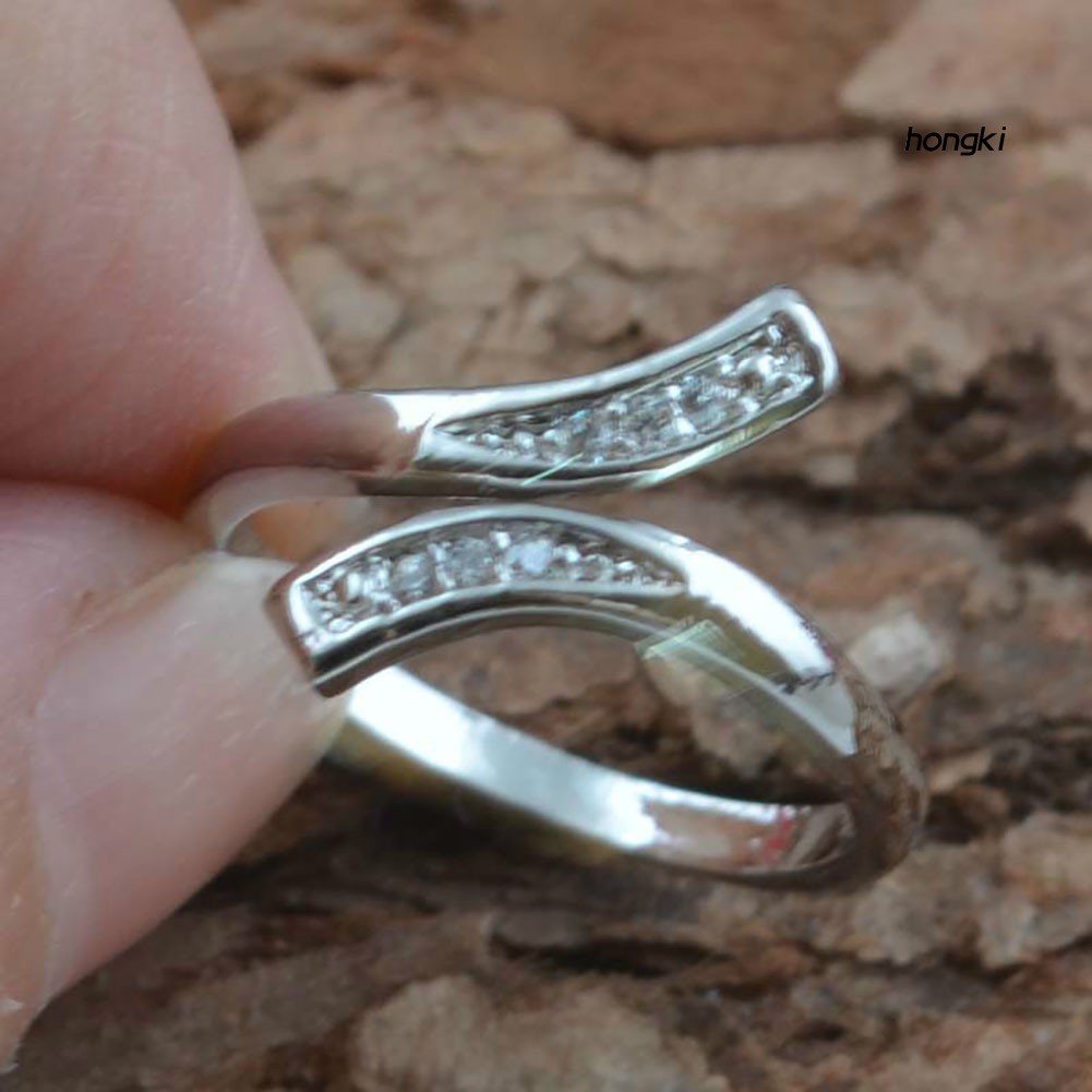 Nhẫn Mạ Bạc 925 Đính Đá Thời Trang Cho Nữ