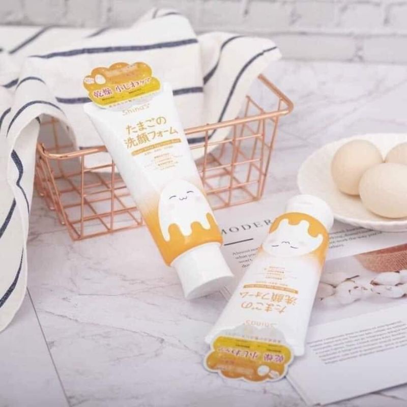 Sữa Rửa Mặt Shina'S Super White Egg Facial Wash Làm Sáng Da, Mờ Nám Từ Trứng 120g