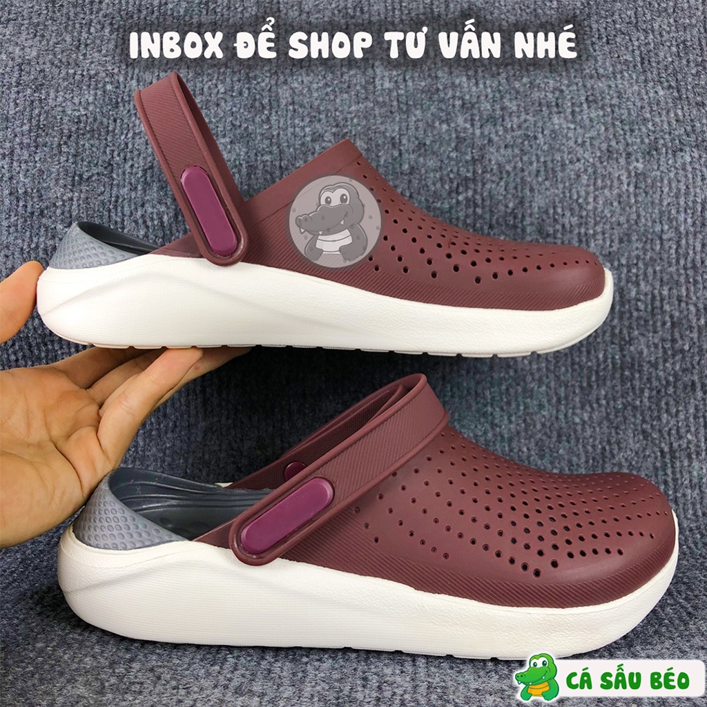 Dép Cross Literide Nam Nữ màu MẬN cực hiếm, Hàng loại 1 full tag, full box hãng | BigBuy360 - bigbuy360.vn