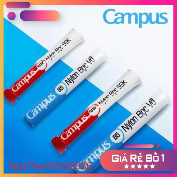 (Sale)  Bọc sách SGK Bọc vở cấp 1 Bọc vở cấp 2 Campus siêu đẹp trong suốt