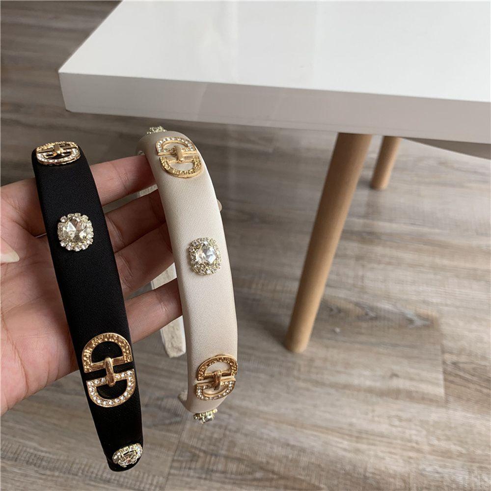 ANEMONE Băng Đô Cài Tóc Bằng Xốp Màu Trơn Phong Cách Hàn Quốc Sang Trọng Dành Cho Nữ