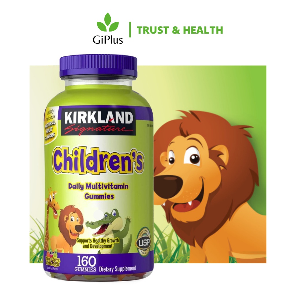 Kẹo Dẻo Bổ Sung Vitamin Hàng Ngày Cho Bé Kirkland Children’s Daily Multivitamin Gummies (160 Viên/Lọ)