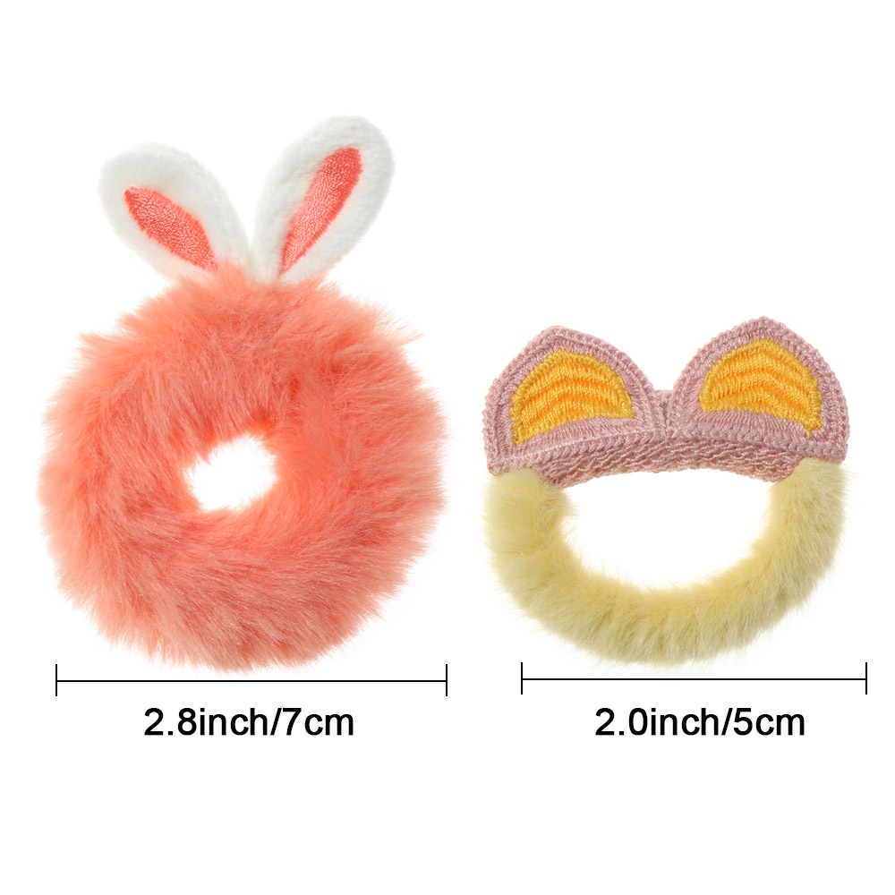 Dây Cột Tóc Lông Thỏ Co Giãn Thời Trang Đáng Yêu Cho Nữ