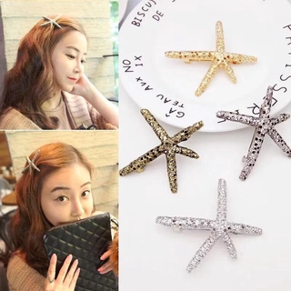 Kẹp Tóc Kim Loại Hình Sao Biển Dễ Thương Cho Nữ
