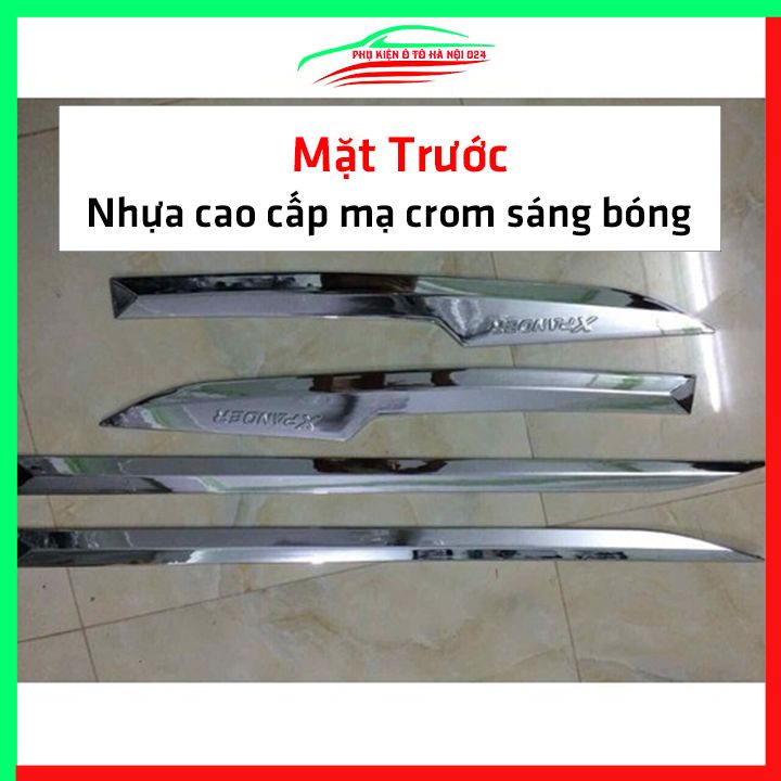 Bộ ốp nẹp sườn Xpander mạ crom trang trí làm đẹp xe