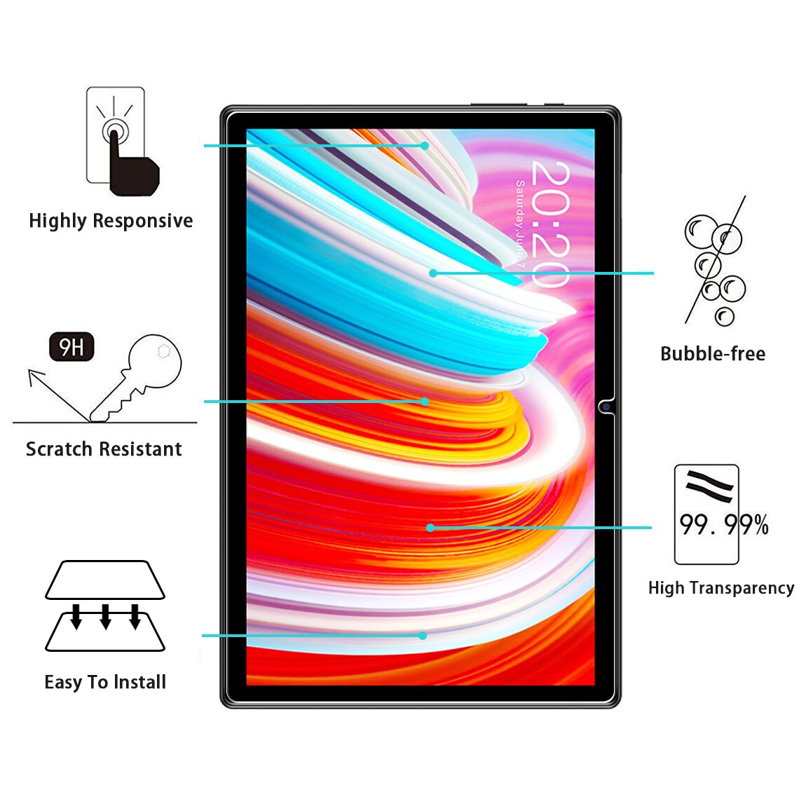 Kính Cường Lực Bảo Vệ Màn Hình Teclast M40 Dành Cho Teclast M40 (10.1 ")