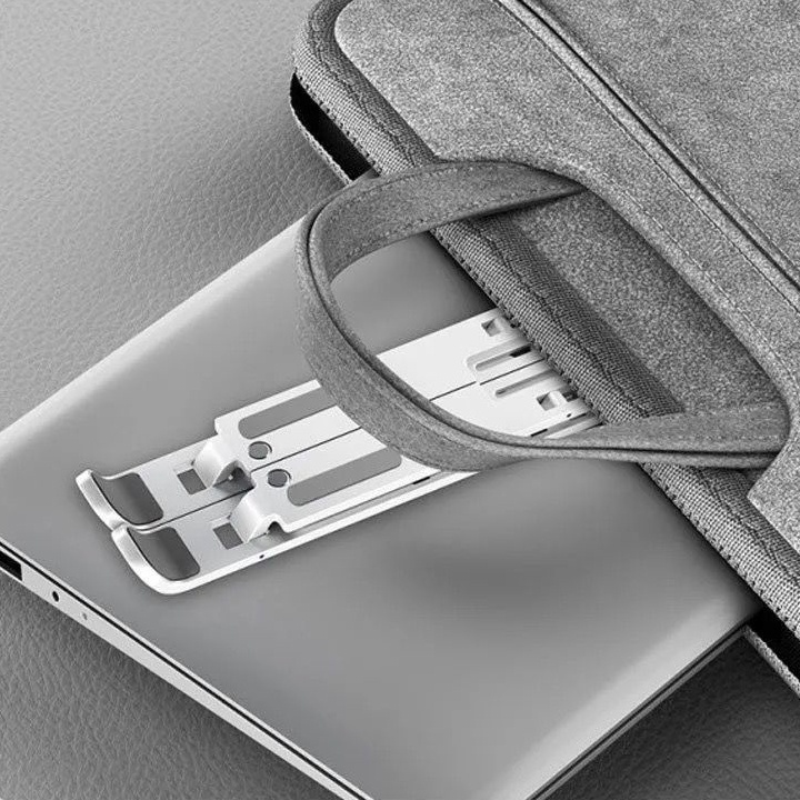Giá đỡ LAPTOP, MACBOOK, IPAD bằng nhôm N3  có thể điều chỉnh được độ cao, đế tản nhiệt kê laptop nhôm