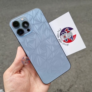 Miếng dán mặt lưng 3d vân kim cương ip 13 pro max / 13 pro