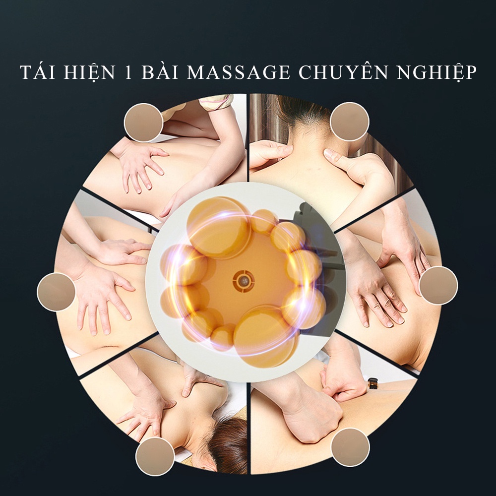 Đệm massage toàn thân cao cấp có điều khiển điều chỉnh chế độ nằm dựa ngồi thuân tiện, gấp gọn dễ dàng khi mang theo- Nệ