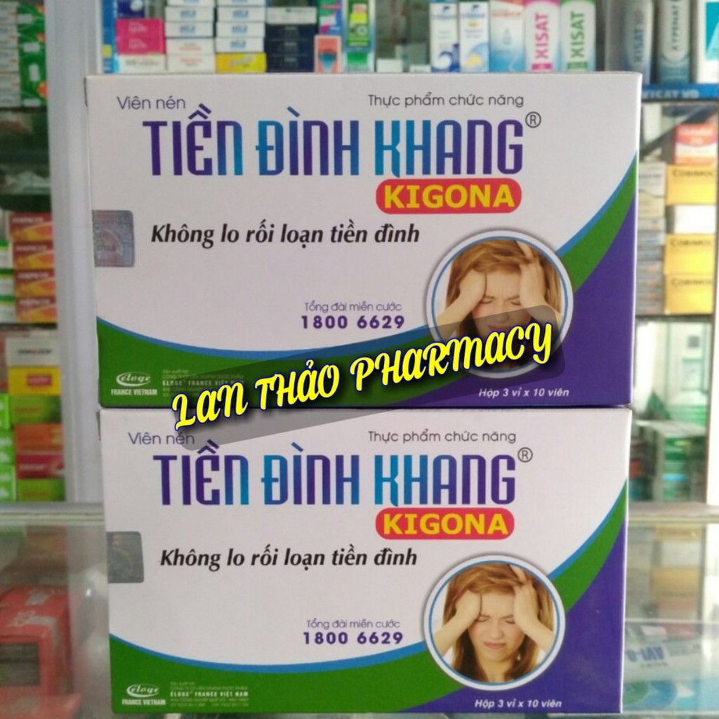 Tiền Đình Khang hộp 30 viên chính hãng hỗ trợ giảm rối loạn tiền đình hiệu quả