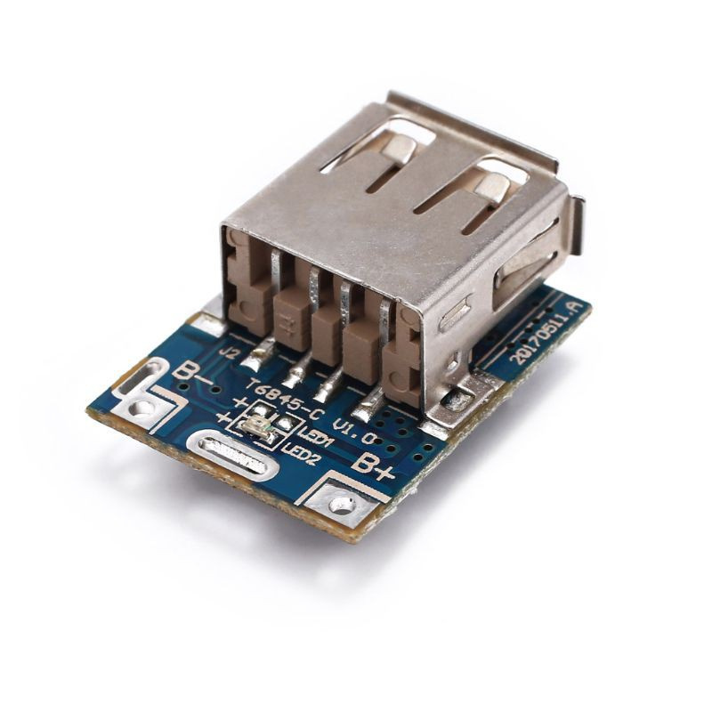 Mô Đun Tăng Áp Pin Lithium Lipo 5v Có Màn Hình Led Hiển Thị Cổng Usb Diy