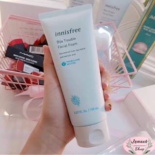 ( CHÍNH HÃNG ) Sữa Rửa Mặt Dành Cho Da Mụn Innisfree Bija Trouble Facial Foam 150ml