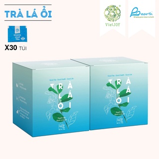 Combo 2 hộp trà lá ổi thanh mát thơm vị ổi non vietjoy 60g