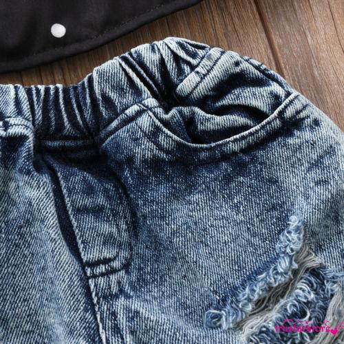 Quần Jeans rách dài kiểu dáng thời trang cho trẻ em