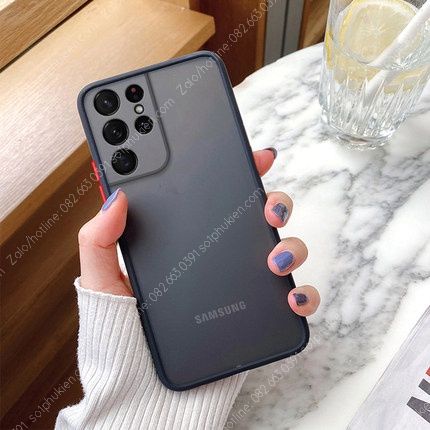 Ốp lưng Samsung Galaxy S22 S22+ S22 Ultra lưng trong nhám chống ố, chống va đập tốt bảo vệ camera toàn diện