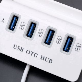 Đầu chia 4 cổng USB OTG Micro 3.0 480Mbps