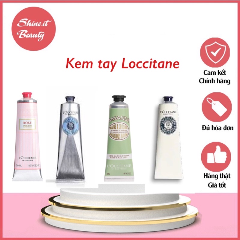 Kem dưỡng da tay Loccitane - L'Occitane cao cấp có bill - Kem dưỡng ẩm giúp giữ ẩm làm mềm da tay hàng chuẩn chính hãng