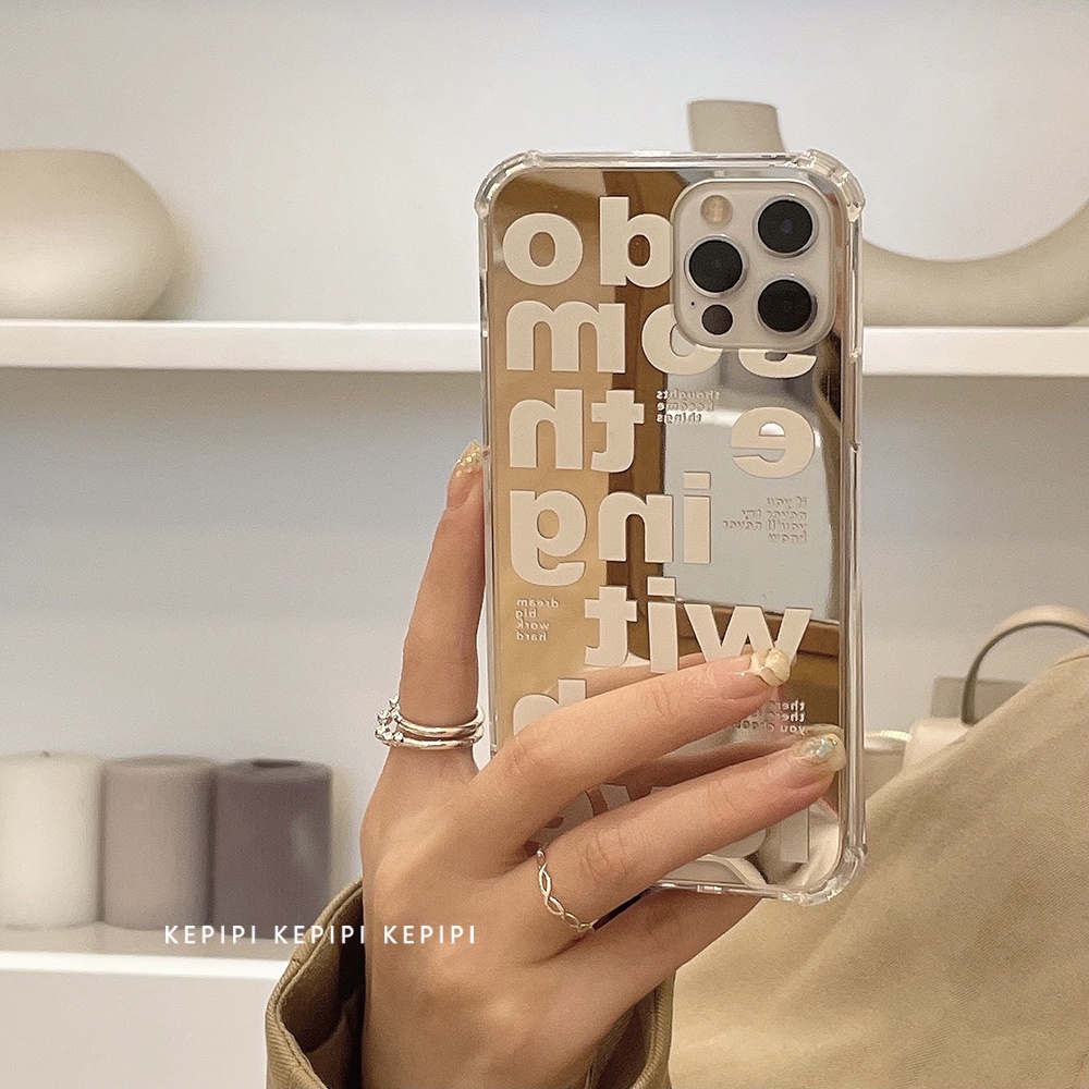 Ốp Điện Thoại Mặt Gương In Chữ x Apple 11 iPhone12ProMax