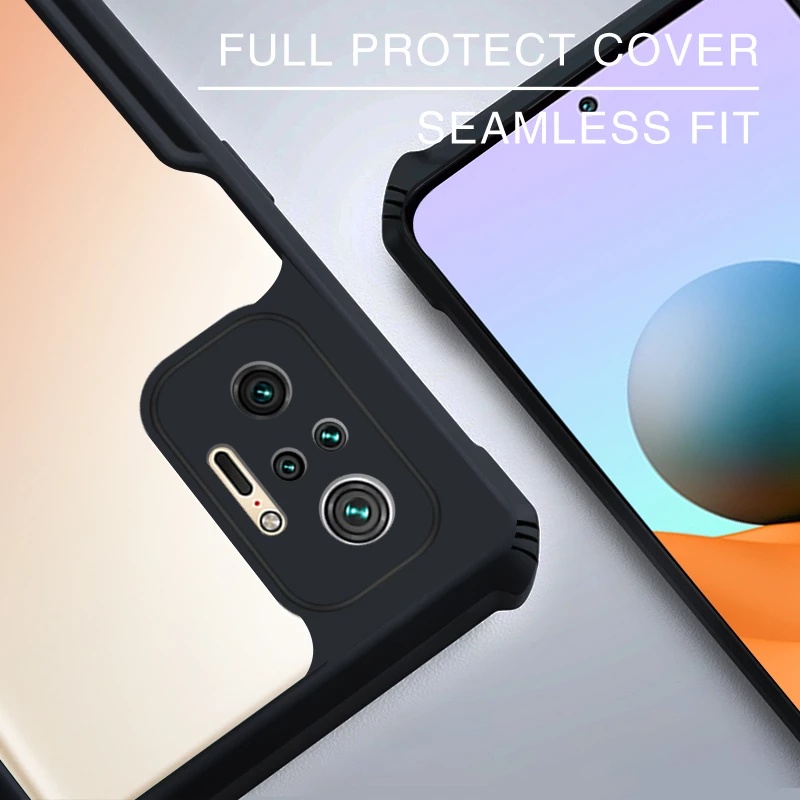 Ốp điện thoại Lenuo trong suốt chống sốc cho Redmi Note 10 11 Pro 5G 11S 4G Globa 9S 9 Pro 10 5G 10 Prime 9A