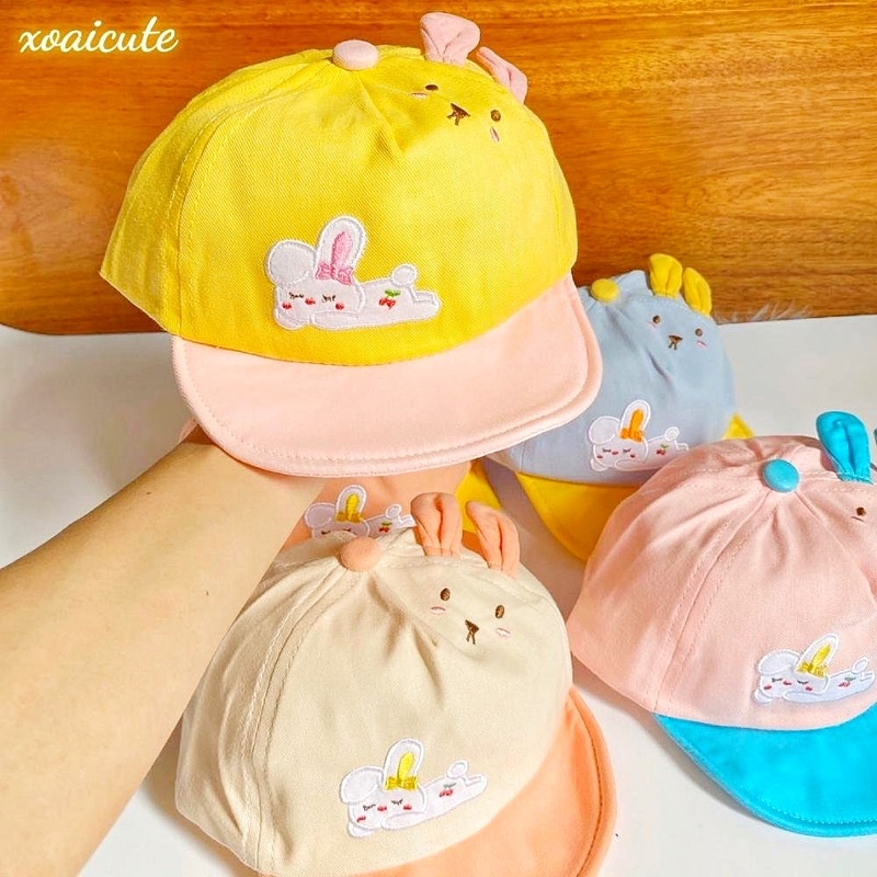 Mũ nón lưỡi trai cho bé từ 0 tháng đến 1 tuổi chứ vì 44-46cm