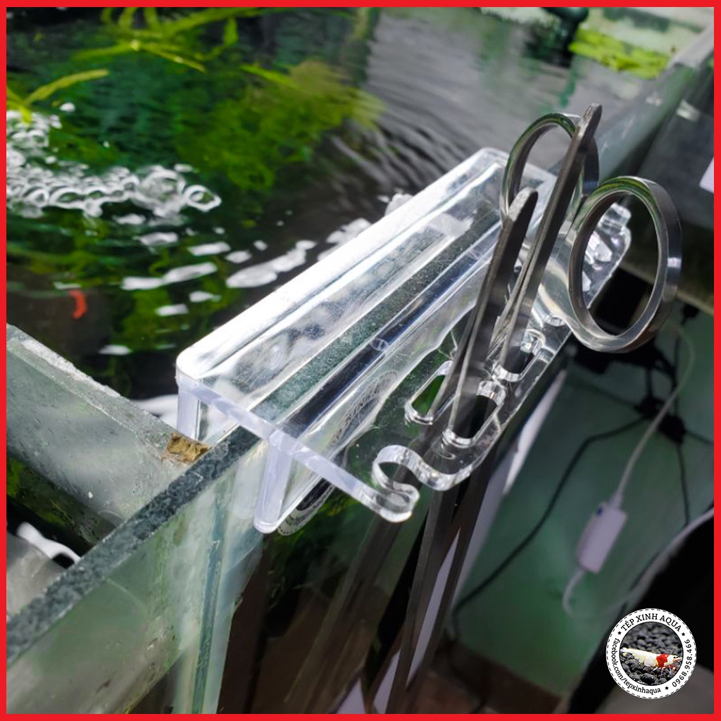 Bộ dụng cụ chăm sóc cây thủy sinh cơ bản - Kéo + Nhíp cong + Nhíp thẳng + San nền - chất liệu inox (