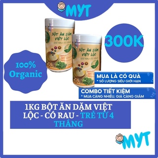 BỘT ĂN DẶM cho Bé 500gr - Tặng Bát - Thìa ăn dặm CÓ BÁO NÓNG