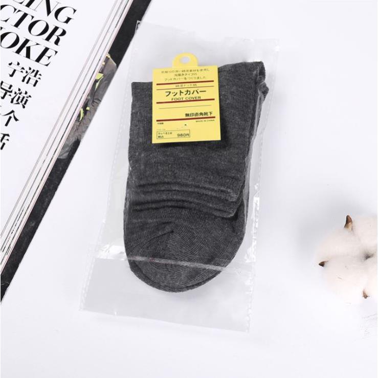 SET 4 Đôi Tất Nam CỔ CAO chống mùi kháng khuẩn - Freesize B04