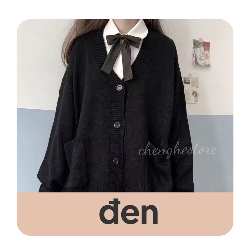 Áo Khoác Cardigan Dài Tay Dễ Thương Học Sinh/ Áo Len Dài Tay JK Nhật Bản A00311