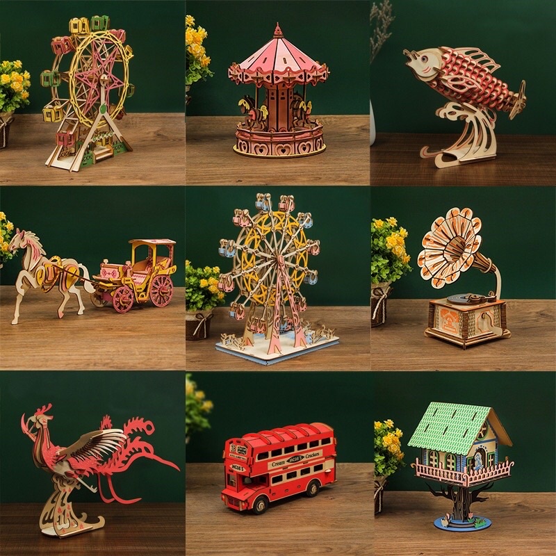 Đồ chơi lắp ghép 3D gỗ - Mô hình Phượng Hoàng- Phoenix