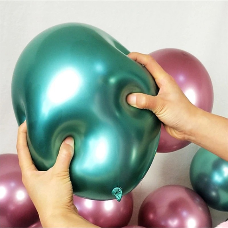 Bộ 10 bong bóng cao su 5cm lấp lánh dùng trang trí tiệc
