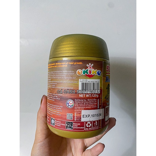 THỨC ĂN CAO CẤP SUN RED GOLD CHO CÁ LA HÁN 120G