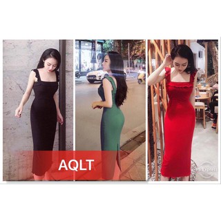 đầm body 2 dây cánh tiên mặc lên cực xinh